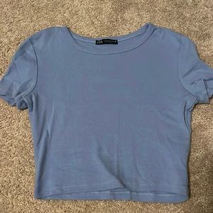 ZARA cropped shirt